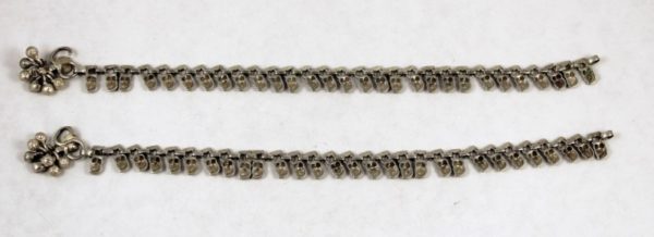 Indian silver anklets