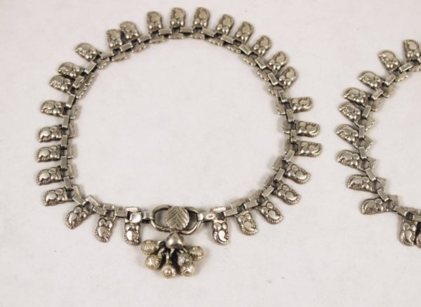 Indian silver anklets