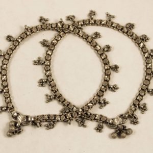 Indian silver anklets