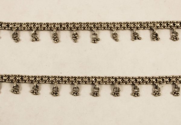 Indian silver anklets