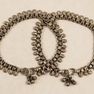 Indian silver anklets