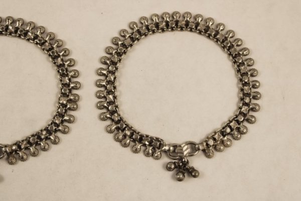 Indian silver anklets