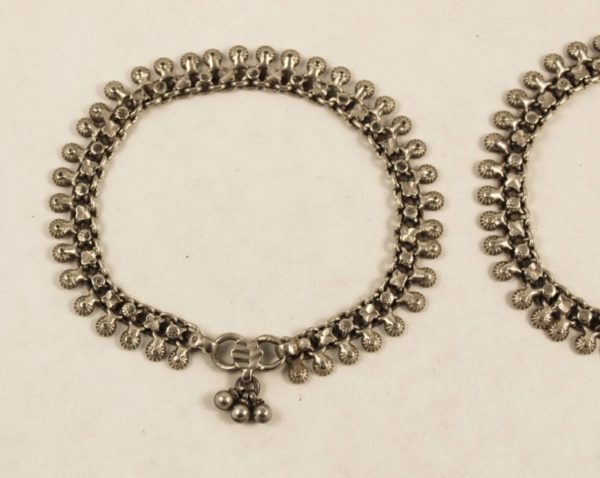 Indian silver anklets