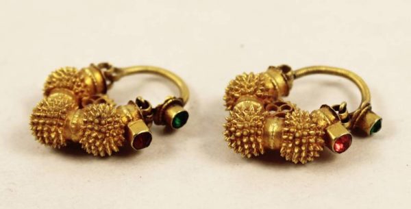 Rajasthan gold earrings