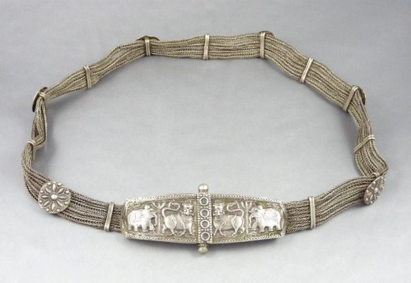 Indian silver belt