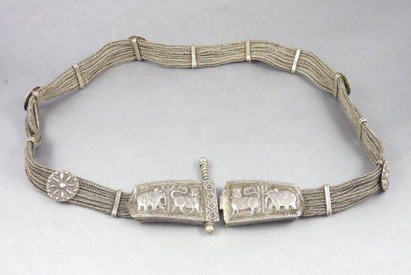 Indian silver belt