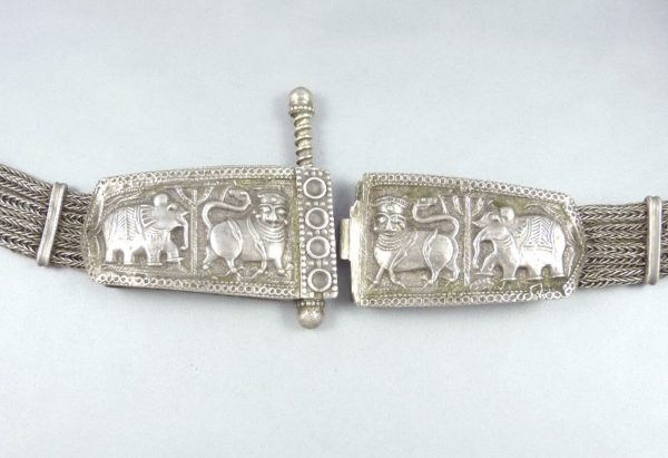 Indian silver belt