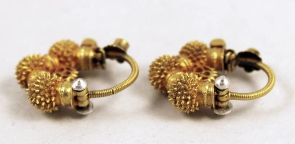 Rajasthan gold earrings