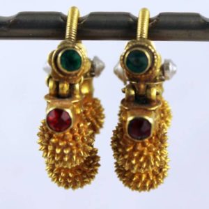 Rajasthan gold earrings