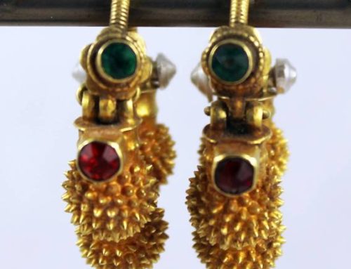 Rajasthan gold men’s earrings, India