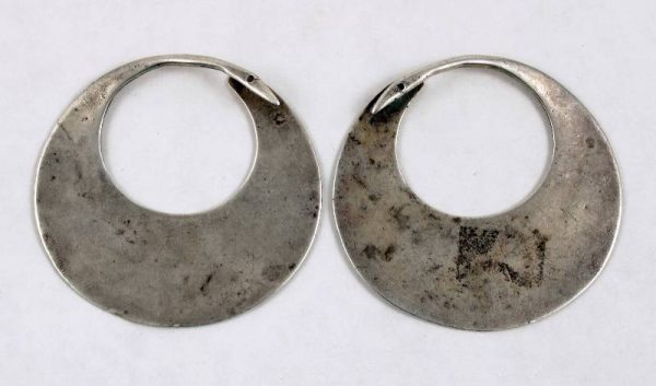 Dagestan niello silver earrings