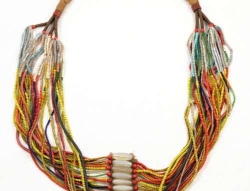 Colorful Hausa-Fulani necklace, West Africa