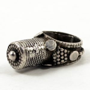 Yemen tower silver ring