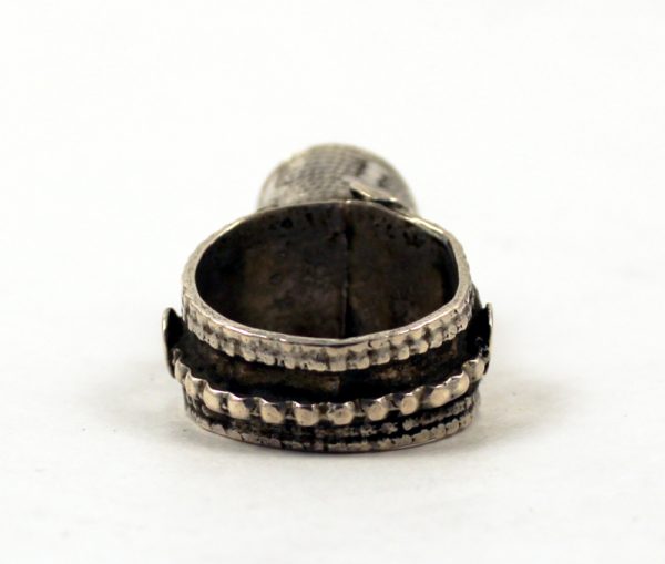 Yemen tower silver ring