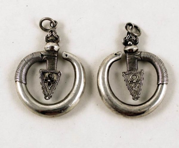 Yao silver earrings