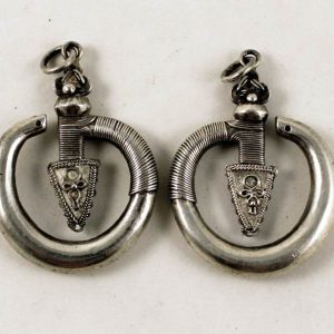 Yao silver earrings