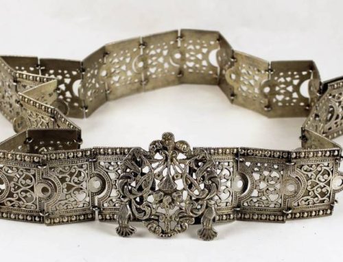 Heavy silver belt, Libya