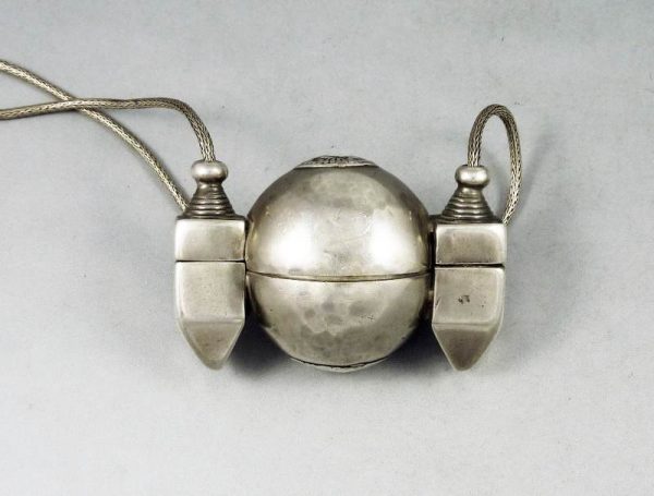 Indian silver lingam casket