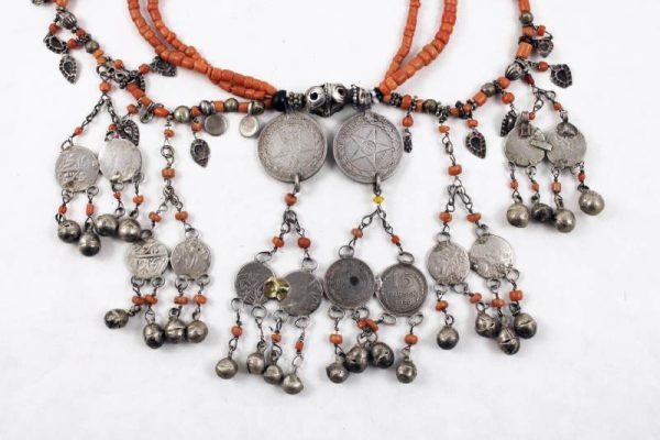 Tajik-coral-and-silver-necklace