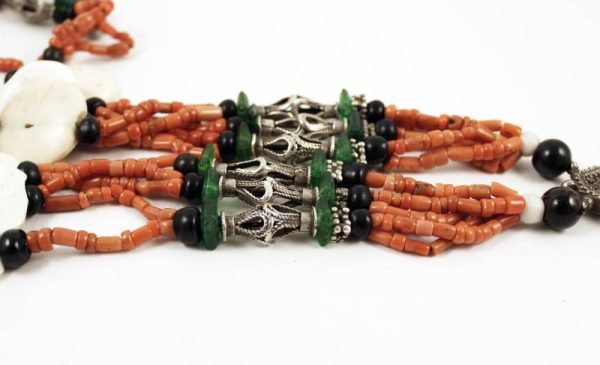 silver-and-coral-Tajik-necklace