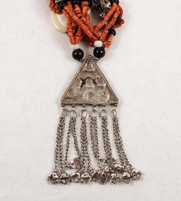 silver-and-coral-Tajik-necklace