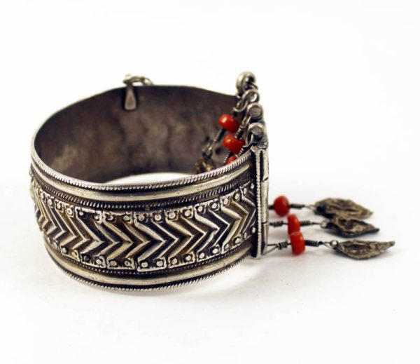 Uzbek silver and turquoise bracelet bukhara