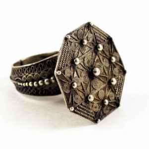 Batak gilded silver old ring