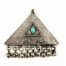 Oman saudi arabia triangular silver amulet