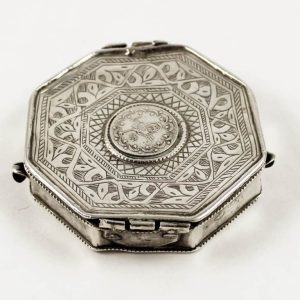 Middle eastern quoran silver box amulet