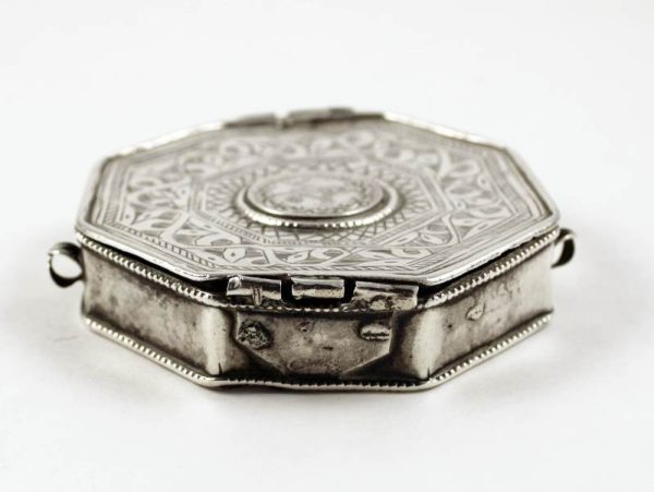 Middle eastern quoran silver box amulet