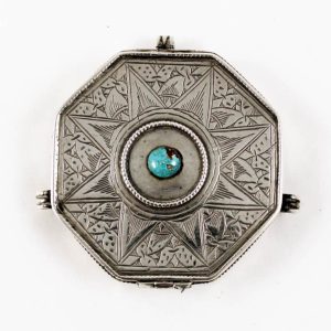 Middle eastern quoran silver box amulet