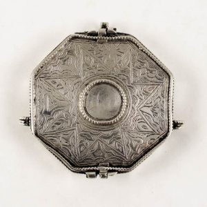 Middle eastern quoran silver box amulet