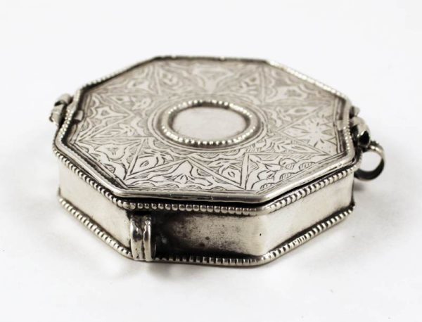 Middle eastern quoran silver box amulet