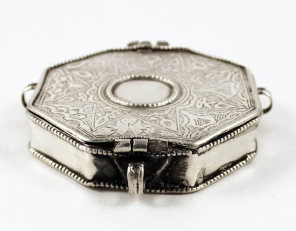 Middle eastern quoran silver box amulet