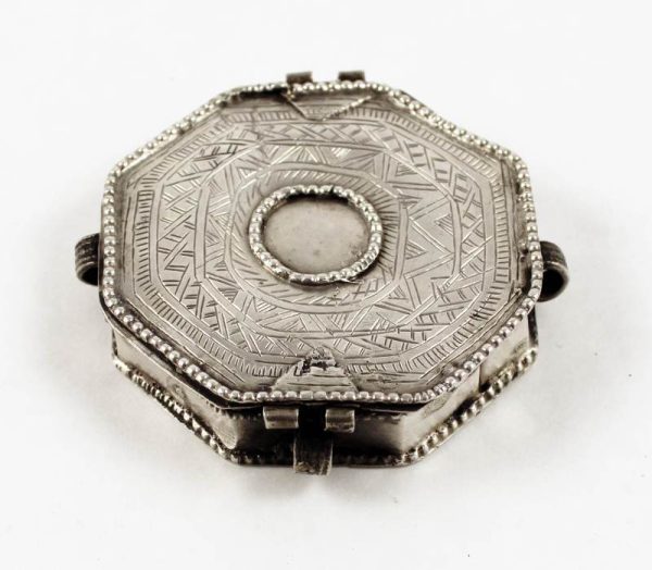 Middle eastern quoran silver box amulet