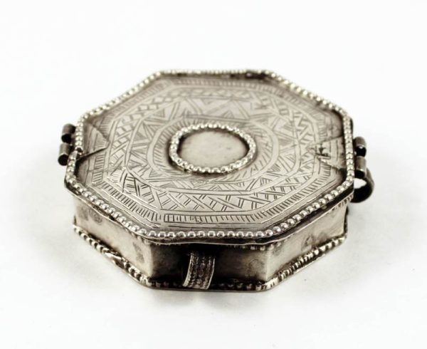 Middle eastern quoran silver box amulet