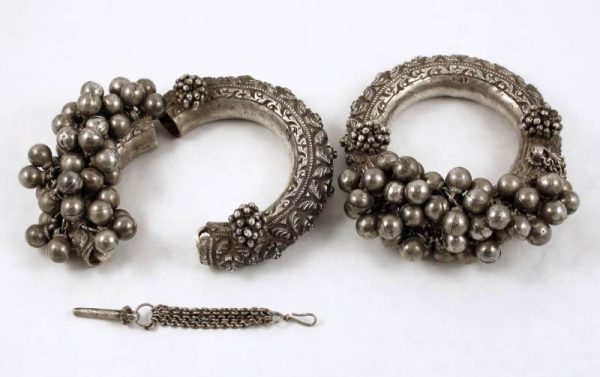 Gujarat india silver anklets