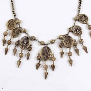 Minangkabau gilded silver necklace, Sumatra (Indonesia)